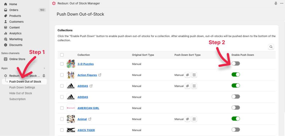 Push Down Out of Stock Products Tutorial